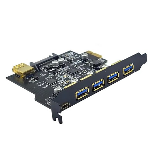 Carte D'Extension USB 3.2 PCIE PCIE 1X Vers USB 3.2 TYPE-C Adaptateur USB 35291 - Photo 2/6
