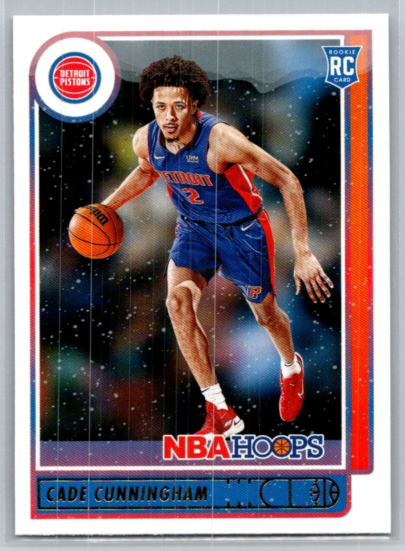 2021-22 Hoops Winter #201 Cade Cunningham Rookie Detroit Pistons F20