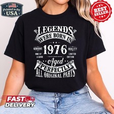 GILDAN TEE 50th Birthday Shirt Vintage Born In 1976 50 Years Old B-day T-Shirt