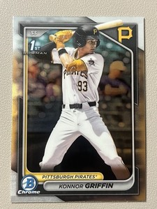 2024 Bowman Draft KONNOR GRIFFIN 1st Chrome RC #BDC-22 Pittsburgh Pirates