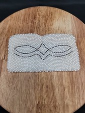 VTG Small Pearl Beaded Evening Bag Clutch Bags By Susan Japan Mid-Century 6x3