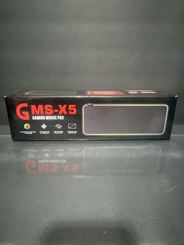GMS WT-5 RGB Gaming Mouse Pad 80x30cm Extended Stitched Edges NEW - 第 1/5 張圖片