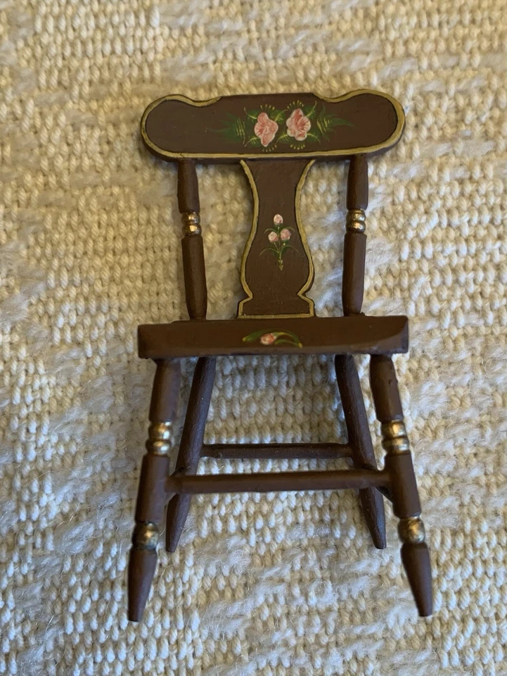 IGMA MARY GRADY O’BRIEN SILLA AMERICANA Temprana Pintada Casa de Muñecas Miniatura 1:12 Foto 2 de 4