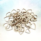 100 stücke Hohl Liebevolles Herz Holzchips Hochzeitstisch Scatter Dekoration