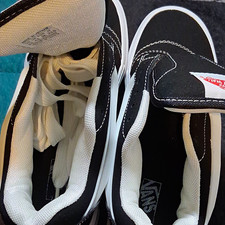 VANS Old Skool Unisex Kids Suede Low Top Sneakers Black/White US 5.5