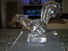 Steuben Large Rooster Bird Fowl 8.5" T - Design #7847 - Signed - VG Condition