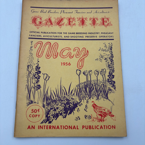 You Pick: 1955-1978 Issues Of The Game Bird Breeders Conservationists Gazette - Picture 17 of 305