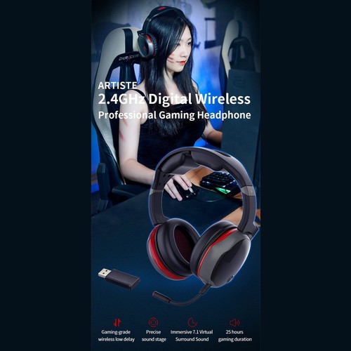 New Gaming Headset Professional Wireless 2.4G Wired 3.5mm Virtual 7.1 Surround S - Picture 15 of 24