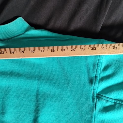 Vintage Nike Crewneck Sweatshirt 80s Teal Mens Medium Embroidered Swoosh Rare - Bild 9 von 24