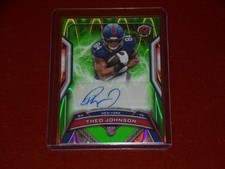 2024 Topps Resurgence RC Auto Lime Green Power Surge 08/15 Theo Johnson
