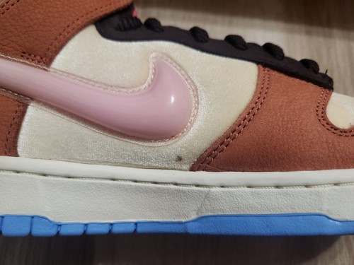 Nike x SOCIAL STATUS FREE LUNCH CHOCOLATE MILK Dunk Mid Men's Size 9.5 - Picture 7 of 12