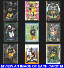 Pittsburgh Steelers Lot (8) RCs Pink Camo Black Red Diecut Green Rated Joey Watt