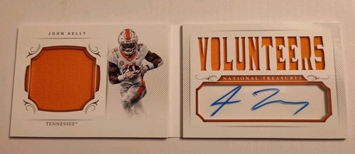 2018 National Treasures John Kelly RC Auto Jersey Booklet Auto 19/99 Tennessee - Picture 2 of 6