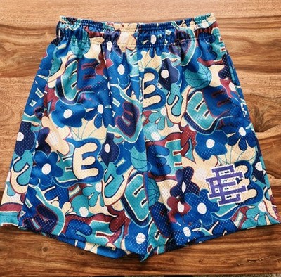 Eric Emanuel EE Mesh Basketball Shorts XL Floral  Graphic Print Multicolor Men's