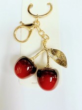 Cute Cherry Charm Keychain Purse Accessories