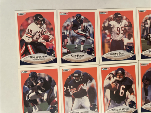 Lot of (16) 1990 Fleer Mike Singletary #299 Chicago Bears + others - Bild 2 von 9
