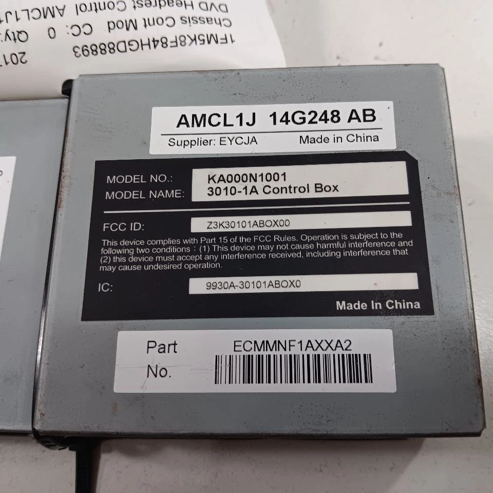 Controle de encosto de cabeça Ford Explorer DVD {AMCL1J14G248AB} 2016 2017 2018 2019 - Imagem 2 de 4