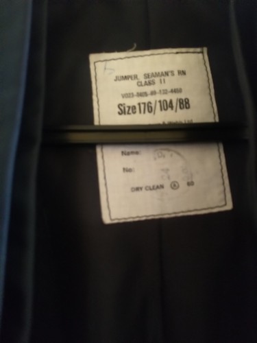 Marine Mantel Hemd und Halskragen Gr. 176/104/88 - Bild 6 von 16