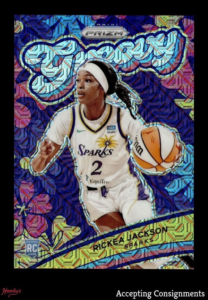 2024 Panini Prizm WNBA Groovy Prizms Mojo #14 Rickea Jackson RC Rookie 14/25