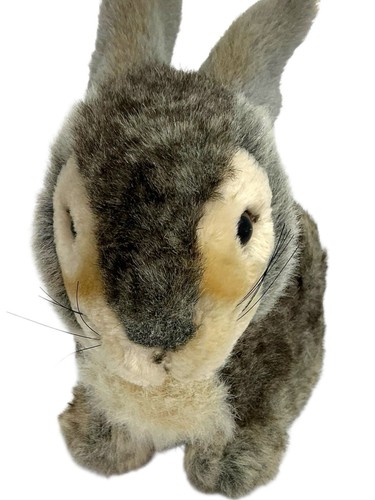 Steiff Dossy Sitting Rabbit Friends Plush Brindle Speckled Fur 2007 Retired - Picture 7 of 12
