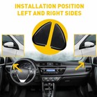 Fit 2014-2016 Toyota Pair Corolla View Rear Trim Mirror Triangles Corner Molding