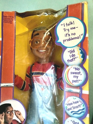 💙Muñeca parlante Steve Urkel vintage Family Matters 💥 NUEVA EN CAJA (daños en la caja) - Imagen 2 de 15