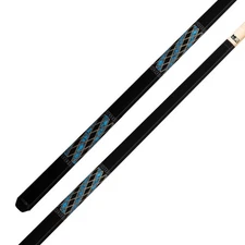 K2 Pool Cue KL115 Gloss Black, Turquoise/Black Diamond W/ K2 LD 12.5MM Shaft!