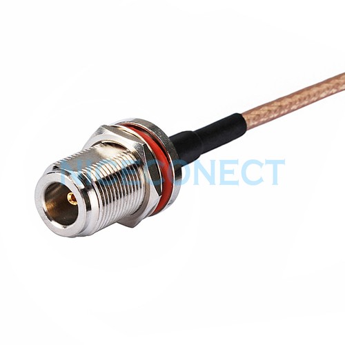 Cable coaxial tipo N hembra Jack macho a SMA macho ángulo recto coleta RG316 - Imagen 3 de 3