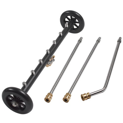 #ad 2 in 1 Undercarriage Pressure Washer Attachment Cleaner Water Broom 7 Nozzles $37.33