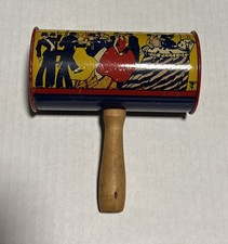 ANTIQUE VINTAGE T COHN TIN LITHO WOOD SHAKER PARTY NOISEMAKER DANCERS CLOWNS