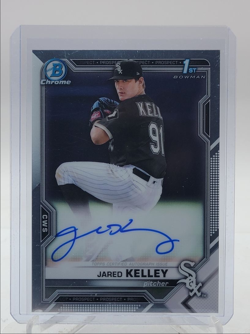 JARED KELLEY 2021 BOWMAN CHROME 1ST AUTOGRAPH BASEBALL AUTO Q2045