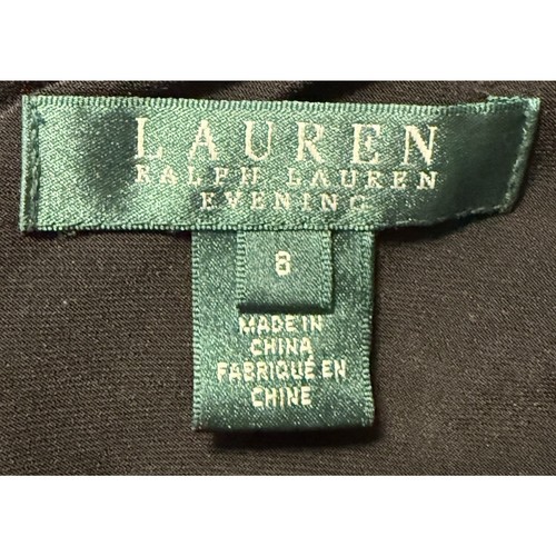 Ralph Lauren Sequin Drape Evening Gown, Black, Wedding, Party, Sz: 8, 82-46 - Picture 12 of 16