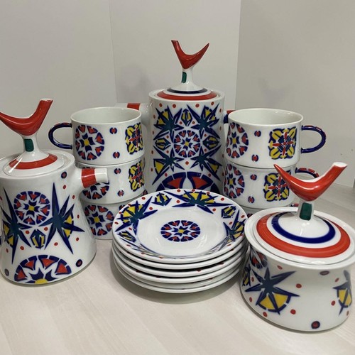Seltenes Salgadelos Teeservice 15 Teile Vintage