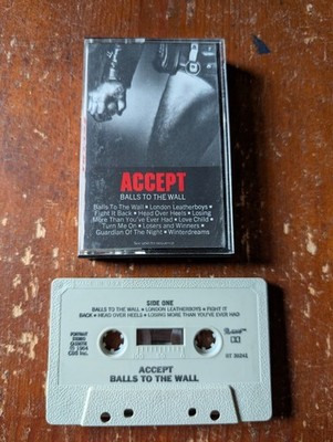 ACCEPT Balls to the Wall   (Cassette Tape 1984)  Classic Heavy Metal 