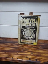 Vintage Marvel Mystery Oil Can Top Cylinder Lubrication Additive 32oz 1QT Empty