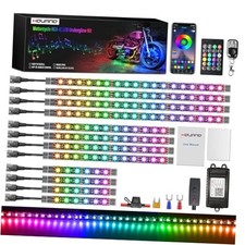 Motorcycle Magic-RGB LED Light Kits with Brake Light Turn Signal, Chasing 12PCS