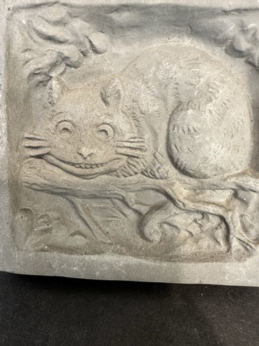 Placa caprichosa pared piedra gato Cheshire cisne blanco Alicia en el país de las maravillas - Imagen 2 de 5