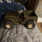 Vintage 1970’s Tonka Military Jeep Army Green Pressed Steel Nostalgia #fr