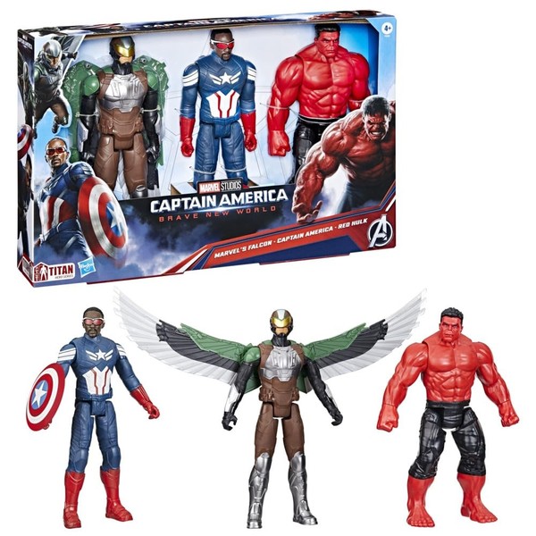 Marvel Avengers Captain America - Brave New World, Titan Hero Series, Actionfigu-image