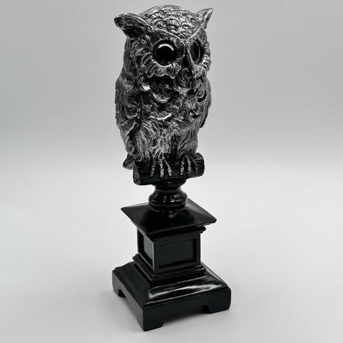 Celebrate It Halloween Michaels Owl On Black Pedestal Tea Light Candle Holder - Picture 18 of 19