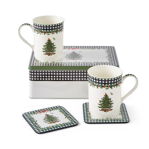 Spode Christmas Tree Annual 2024 5-Piece Mug & Tin Set - NIB - Picture 4 of 8