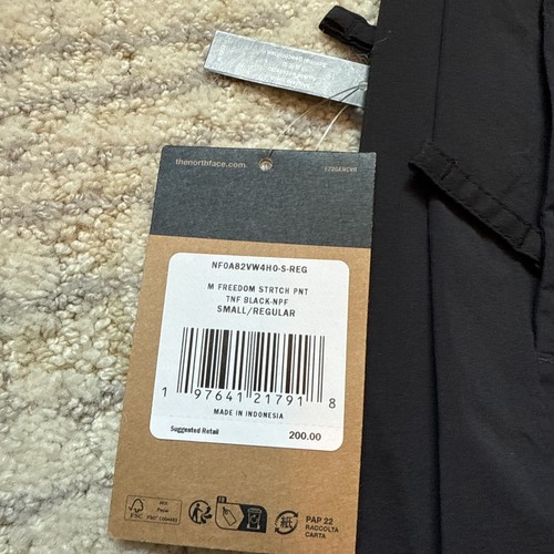 The North Face Men's Freedom Stretch Pant - Black- Small - NWT - Picture 3 of 9