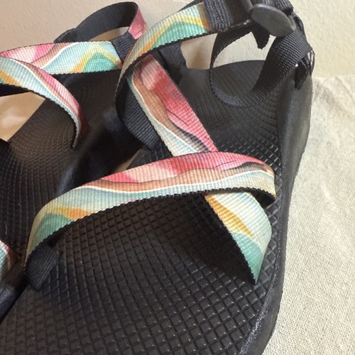 Sandalia Clásica Chacos Correa Ajustable Mujer 10.5 Multicolor Zapatos Exterior - Imagen 7 de 8