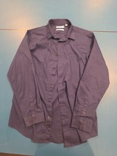 calvin klein slim fit dress shirt Dark Blue