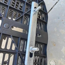 Bicycle Basket Mounting Kit with Screws and Nuts Metal for Daily Use Camping