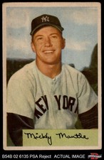1954 Bowman #65 Mickey Mantle Yankees HOF 1.5 - FAIR
