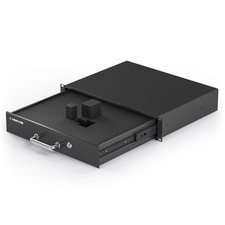 2U Locking Rack Drawer with Foam for 19" AV/Network/DJ Equipment