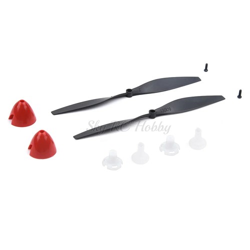 2/4 Stück 130 x 70 mm Propeller & Sparwellenadapter für VOLANTEXRC 761-5 P51D P-51D - Bild 15 von 21