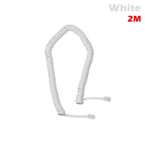 Coiled Copper Spiral Handset Line Telephone Cord Phone Curve Connector Wire - Photo 13/14