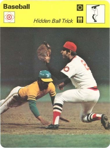 CARL YASTRZEMSKI HIDDEN BALL TRICK 1979 Sportscaster #44-17 - BOSTON RED SOX
